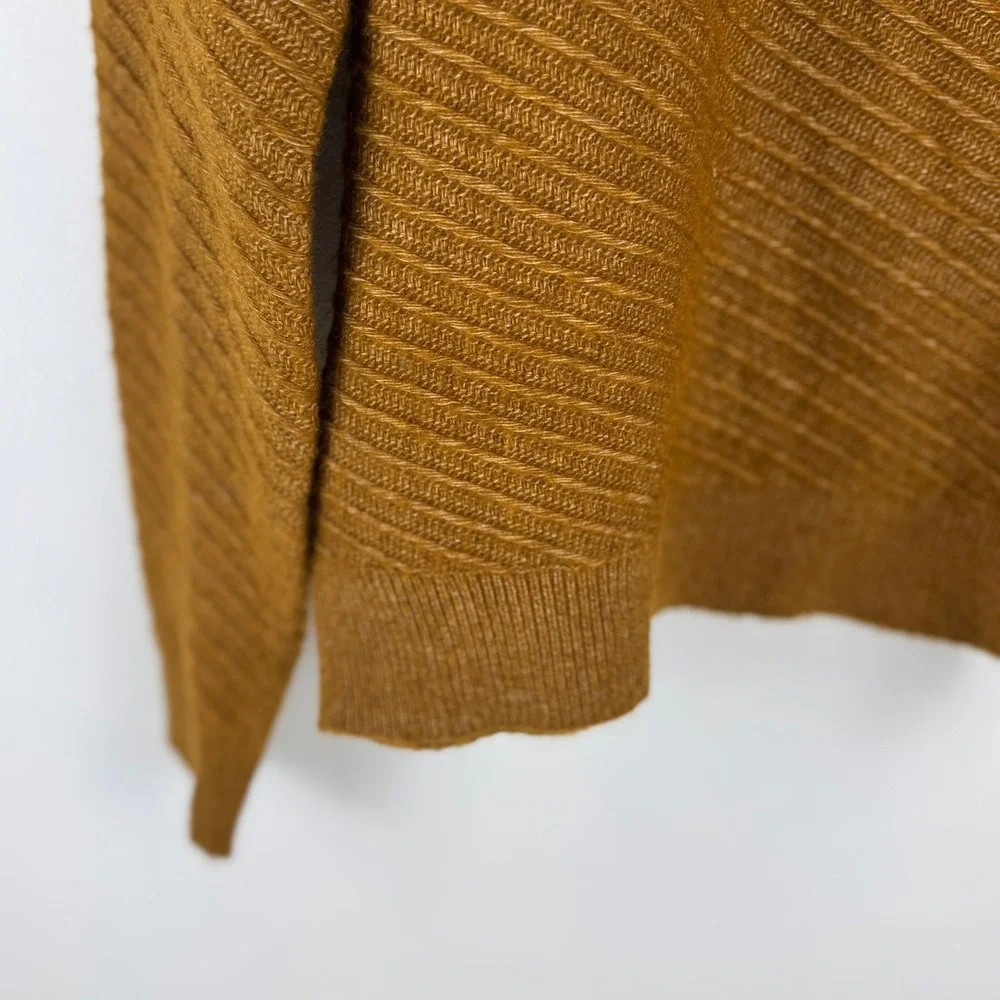 Mode of One Mens Relaxed‎ Fit Diagonal Texture Sweater French Vicuna Brown Small
